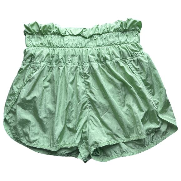 Free People Movement Way Home Athletic Short Built in Panty Green Women Small - Picture 1 of 5